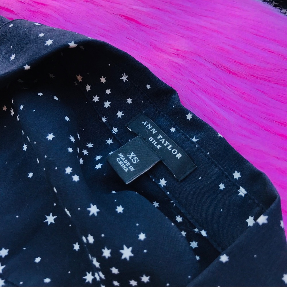 Ann Taylor Silk Star Button Down - image 4